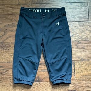 Under Armour Girl's Youth Size YL Black Softball UA Utility Softball Knickers
